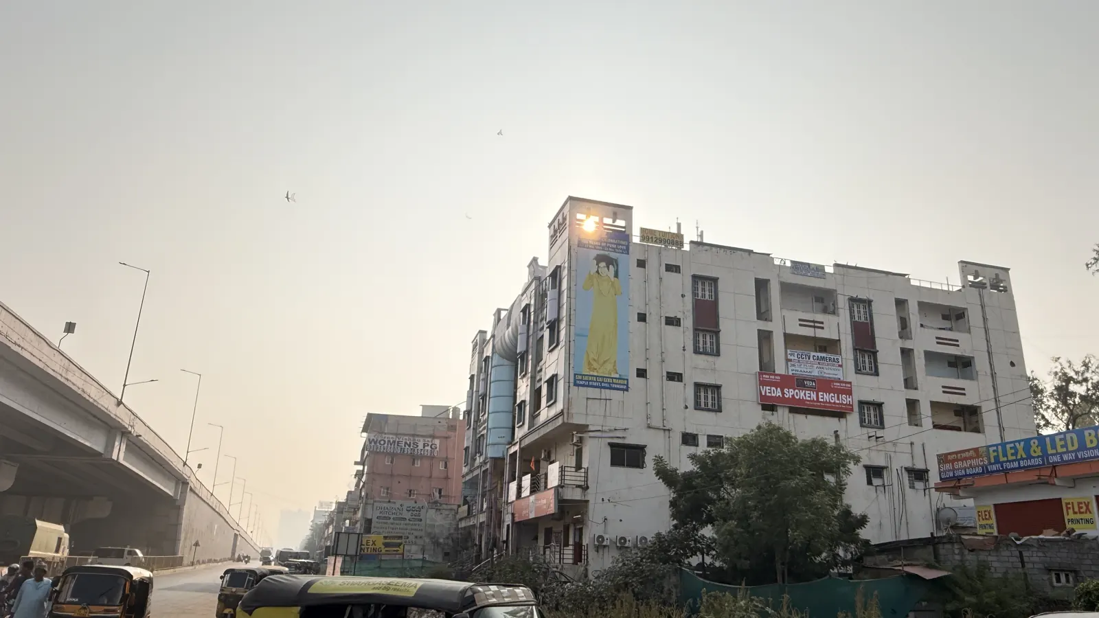 Hemadurga Sharada Galaxy building near the Lingampally flyover, Chanda Nagar